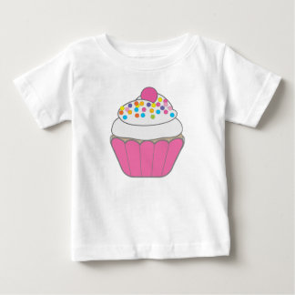 ピンクカップケーキ ベビーTシャツ