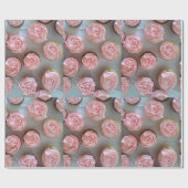 ピンクカップケーキ ラッピングペーパー (フラット)