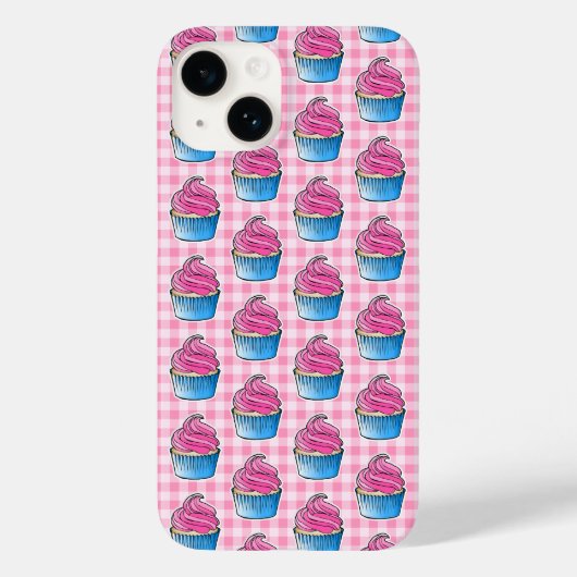 ピンクカップケーキ Case-Mate iPhoneケース (裏面)