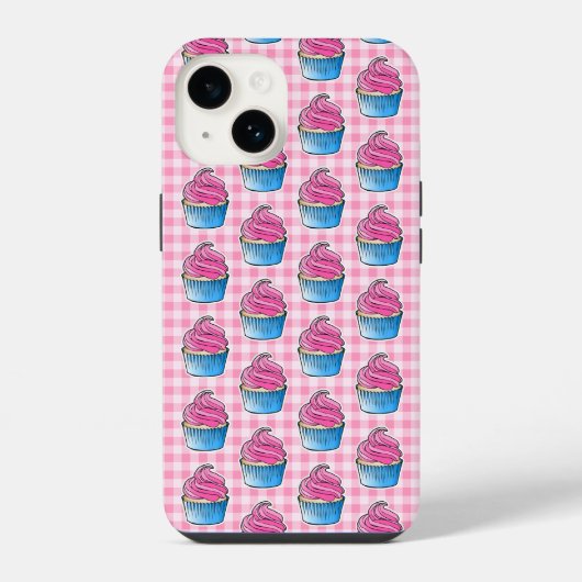 ピンクカップケーキ iPhoneケース (裏面)