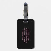 ピンクカニ星雲 ラゲッジタグ (裏面縦)