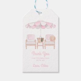 ピンクカバナバチェロレッテ週末 |ギフトありがとう ギフトタグ