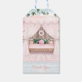 ピンクカバナバチェロレッテ週末 |ギフトありがとう ギフトタグ