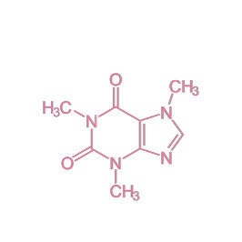 ピンクカフェイン分子 ツートーンマグカップ