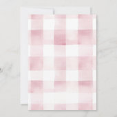 ピンクカフェパリボウエッフェルタワーブライダルシャワー 招待状 (裏面)