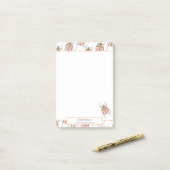 ピンクカブトムシのメモ連絡帳情報 ポストイット (デスク上)