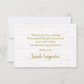 ピンクカボチャありがとうノートカード ノートカード (裏面)