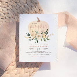 ピンクカボチャのカップル赤ちゃんシャワーピンク金ゴールド予算