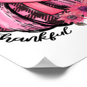 ピンクカボチャひまわり乳癌認識度Gif ポスター (角)