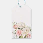 ピンクカボチャフローラベビーシャワーメッセージカード ギフトタグ (裏面)