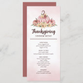 ピンクカボチャフローラ感謝祭メニュー メニュー (正面/裏面)