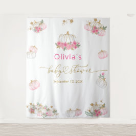 ピンクカボチャフローラ赤ちゃんシャワー タペストリー