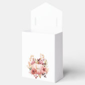 ピンクカボチャフローラ赤ちゃんシャワー フェイバーボックス (オープン)