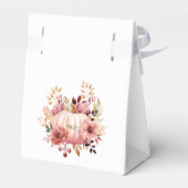 ピンクカボチャフローラ赤ちゃんシャワー フェイバーボックス (裏面サイド)