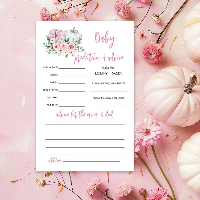 ピンクカボチャベビー予測及びアドバイスゲーム (クリエイターアップロード済み)