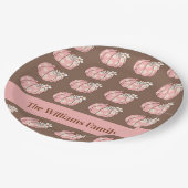 ピンクカボチャ収穫感謝祭 ペーパープレート (アングル)