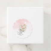 ピンクカボチャ女の子ベビーシャワーありがとう フェイバータグ (インサイチュ)