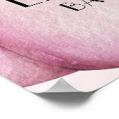 ピンクカボチャ女の子ベビーシャワーへようこそ ポスター (角)