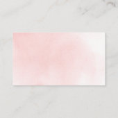 ピンクカボチャ女の子ベビーシャワーブックリクエストエンクロス エンクロージャーカード (裏面)