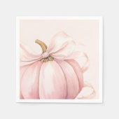 ピンクカボチャ弓の水色 スタンダードカクテルナプキン (正面)