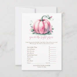 ピンクカボチャ正しい価格ゲームを推測 招待状