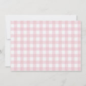 ピンクカボチャ秋ベビーシャワーサンキューカード サンキューカード (裏面)