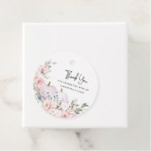 ピンクカボチャ赤ちゃんシャワーありがとうメッセージカード フェイバータグ (インサイチュ)