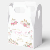 ピンクカボチャ赤ちゃんシャワーお気に入りボックス フェイバーボックス (オープン)