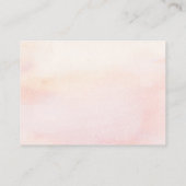 ピンクカボチャ赤ちゃんシャワーブックリクエスト 名刺 (裏面)