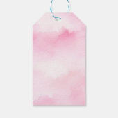 ピンクカボチャ赤ちゃんシャワーメッセージカードテンプレート ギフトタグ (裏面)