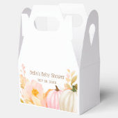 ピンクカボチャ赤ちゃんシャワー フェイバーボックス (オープン)