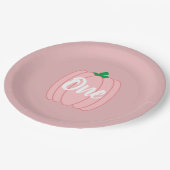 ピンクカボチャ1歳 ペーパープレート (アングル)