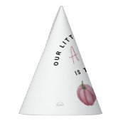 ピンクカボチャ1st誕生日パーティー パーティーハット (左)