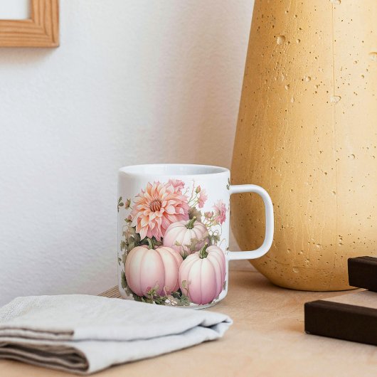 ピンクカボチャ&トンボ マグカップ