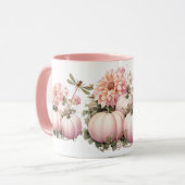 ピンクカボチャ&トンボ マグカップ (正面左)