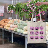 ピンクカボチャ トートバッグ