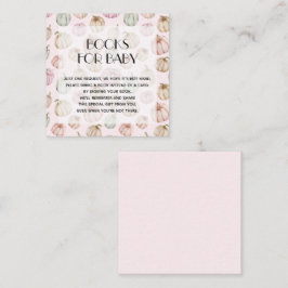 ピンクカボンプキンズガールベビーブックリクエスト エンクロージャーカード