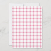 ピンクカボンプキンボーガールファースト誕生日 招待状 (裏面)