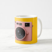 ピンクカメラマグ！ コーヒーマグカップ (正面右)