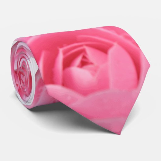 ピンクカメリアタイ ネクタイ (ロール)