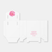 ピンクカメリアフローラアート結婚式の引き出物ボックス フェイバーボックス (折り畳みなし)