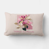 ピンクカメリア開花装飾用クッション ランバークッション (正面)