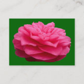 ピンクカメリア3 – グラスグリーン 名刺 (裏面)