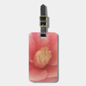 ピンクカメリア ラゲッジタグ (正面縦)