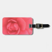 ピンクカメリア ラゲッジタグ (正面横)