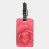 ピンクカメリア ラゲッジタグ (正面縦)