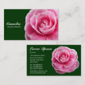 ピンクカメリアII – ダークグリーン003300 名刺 (正面/裏面)