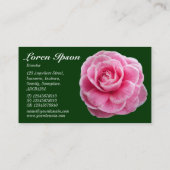 ピンクカメリアII – ダークグリーン003300 名刺 (裏面)