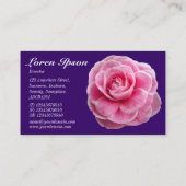 ピンクカメリアII -深い紫330066 名刺 (裏面)