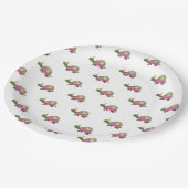 ピンクカメ誕生日プレート | Girl Turtleパーティー ペーパープレート (アングル)